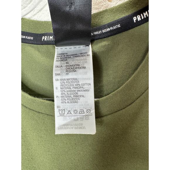 Adidas x Karlie Kloss Olive Oversize  Side Slit Training Tshirt xs - Picture 9 of 16